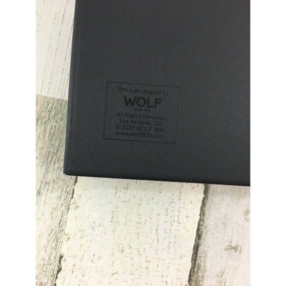 PACKAGING ONLY Box from WOLF Mustard Maria Medium Travel Jewelry Case - Picture 10 of 12